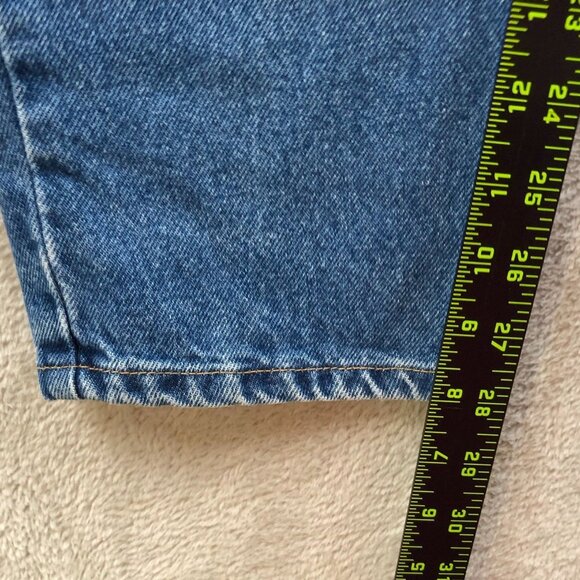 L.L. Bean Womens Jeans Size 14 Original Fit Relaxed Straight Leg Elastic Waist - Picture 5 of 13